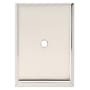 Alno Traditional 2-1/4" X 1-1/2" Escutcheon Backplate for Cabinet Knobs Polished Nickel