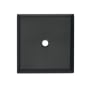 Alno Traditional 1-1/4" Square Solid Brass Backplate for Cabinet Knob Matte Black