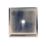 Alno Traditional 1-1/4" Square Solid Brass Backplate for Cabinet Knob Polished Antique