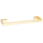 Alno Linear 18" Wide Solid Brass Modern Bathroom Towel Rod Bar Polished Brass