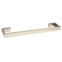 Alno Linear 18" Wide Solid Brass Modern Bathroom Towel Rod Bar Satin Nickel