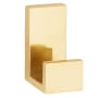 Alno Linear 1-3/16" Wide Solid Brass Modern Bathroom Robe Towel Hook Unlacquered Brass