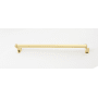 Alno Cube 24 Inch Wide Towel Bar Unlacquered Brass