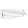 Alno Cube Modern 26" W Solid Brass Towel Rack with Towel Bar Polished Chrome