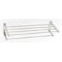 Alno Cube Modern 26" W Solid Brass Towel Rack with Towel Bar Polished Nickel