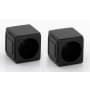 Alno Cube Shower Rod Mounting Bracket Set Bronze