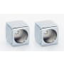 Alno Cube Shower Rod Mounting Bracket Set Polished Chrome
