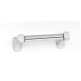 Alno Cube 7-1/2" Wide Double Post Toilet Paper Holder Polished Chrome