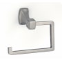 Alno Cube Modern 5.5"W Hook Style Slide On Toilet Paper Holder - Made From Solid Brass Satin Nickel