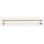 Alno Royale 24" Wide Traditional Brass Bathroom Towel Bar Towel Rod Unlacquered Brass