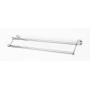 Alno Royale 24" Wide Traditional Solid Brass Two Tier Double Bathroom Towel Bar Polished Chrome