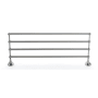 Alno Royale 26"W Solid Brass Wall Mounted Towel Rack with 4 Towel Bars Satin Nickel