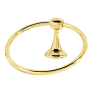 Alno Royale 6" Diameter Traditional Solid Brass Bathroom Towel Ring Unlacquered Brass