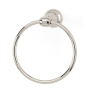 Alno Royale 6" Diameter Traditional Solid Brass Bathroom Towel Ring Polished Nickel