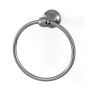 Alno Royale 6" Diameter Traditional Solid Brass Bathroom Towel Ring Satin Nickel