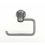 Alno Royale Solid Brass 5-1/2" W Euro Single Hook Slide On Toilet Paper Holder Satin Nickel