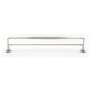 Alno Charlie's 24" Wide 2 Bar Solid Brass Double Towel Bar Polished Nickel