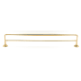 Alno Charlie's 30" Wide 2 Bar Double Solid Brass Bathroom Towel Bar Unlacquered Brass