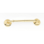 Alno Charlie's 7"W Traditional Style Solid Brass Spring Action Toilet Paper Holder Unlacquered Brass