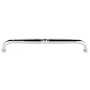 Alno Traditional 6" Center to Center Single Knuckle Solid Brass Cabinet Handle / Drawer Pull Polished Chrome