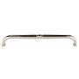 Alno Traditional 6" Center to Center Single Knuckle Solid Brass Cabinet Handle / Drawer Pull Polished Nickel