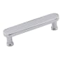 Alno Moderne 3" Center to Center Flat Oval Bar Solid Brass Cabinet Handle / Drawer Pull Polished Chrome