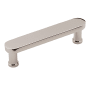 Alno Moderne 3" Center to Center Flat Oval Bar Solid Brass Cabinet Handle / Drawer Pull Polished Nickel