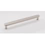 Alno Moderne 8" Center to Center Flat Bar Solid Brass Cabinet Handle / Drawer Pull Polished Nickel