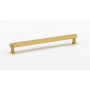 Alno Moderne 8" Center to Center Flat Bar Solid Brass Cabinet Handle / Drawer Pull Satin Brass