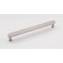 Alno Moderne 8" Center to Center Flat Bar Solid Brass Cabinet Handle / Drawer Pull Satin Nickel