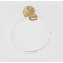 Alno Royale Acrylic 6 Inch Diameter Towel Ring Satin Brass