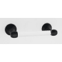 Alno Royale Modern Acrylic 6-1/4" Wide Double Post Toilet Paper Holder Matte Black