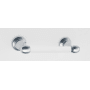 Alno Royale Modern Acrylic 6-1/4" Wide Double Post Toilet Paper Holder Polished Chrome