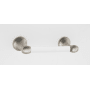 Alno Royale Modern Acrylic 6-1/4" Wide Double Post Toilet Paper Holder Satin Nickel