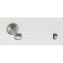 Alno Royale Modern 7-1/16" Wide Single Post Slide On Toilet Paper Holder with Acrylic Post Satin Nickel