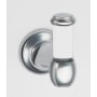 Alno Royale 1-3/4"W Contemporary Luxe Acrylic Single Robe / Towel Bathroom Hook with Solid Brass Mount Polished Chrome