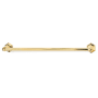 Alno Nicole 24 Inch Wide Towel Bar Unlacquered Brass