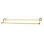 Alno Nicole 30 Inch Wide Double Towel Bar Polished Brass