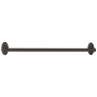 Alno Classic Traditional 24 Inch Wide Towel Bar with 3/4 Inch Diameter Bar Bronze