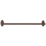 Alno Classic Traditional 24 Inch Wide Towel Bar with 3/4 Inch Diameter Bar Chocolate Bronze