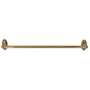 Alno Classic Traditional 24 Inch Wide Towel Bar with 3/4 Inch Diameter Bar Polished Antique
