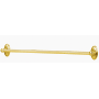 Alno Classic Traditional 24 Inch Wide Towel Bar with 3/4 Inch Diameter Bar Unlacquered Brass