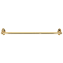 Alno Classic Traditional 24 Inch Wide Towel Bar with 3/4 Inch Diameter Bar Polished Brass