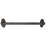 Alno Classic Traditional 18 Inch Wide Towel Bar with 1-1/4 Inch Diameter Bar Barcelona