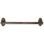 Alno Classic Traditional 18 Inch Wide Towel Bar with 1-1/4 Inch Diameter Bar Chocolate Bronze