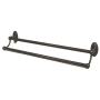 Alno Classic Traditional 24 Inch Wide Double Towel Bar Bronze