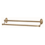 Alno Classic Traditional 24 Inch Wide Double Towel Bar Polished Nickel