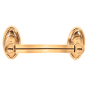 Alno Classic Traditional Adjustable Horizontal Toilet Paper Holder with Spring Bar Polished Brass