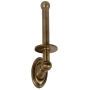 Alno Classic Traditional 9 Inch Tall Vertical Single Post Drop Down Toilet Paper Holder Antique English