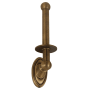 Alno Classic Traditional 9 Inch Tall Vertical Single Post Drop Down Toilet Paper Holder Antique English Matte